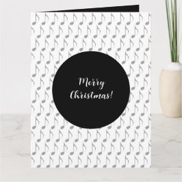 Moda Houndstoth Notas musicales Feliz Navidad