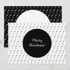 Moda Houndstoth Notas musicales Feliz Navidad