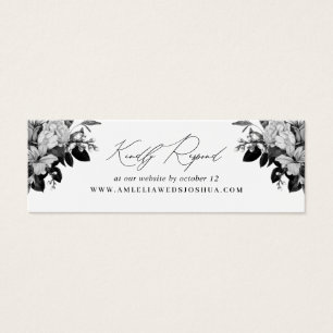Moda Industrial Boda Floral Sitio web RSVP White