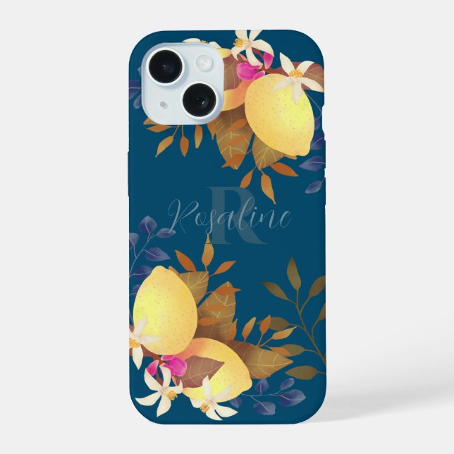 Moda limón Monograma Turquesa (Reverso )