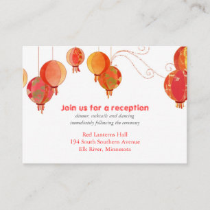 Moda Linternas Rojas Recepción de bodas