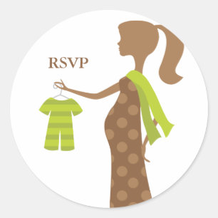 Moda Mamá Para Ser Pegatinas De Baby Shower