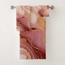 Moda Marfil, Terracota y oro Marbleized