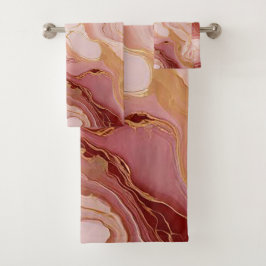 Moda Marfil, Terracota y oro Marbleized