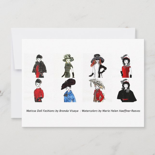 Moda Matisse Doll - Tarjeta 5, 4.5 x 6.25 (Anverso)