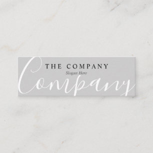 Moda minimalista Typo Calm Gray Mini tarjeta de vi