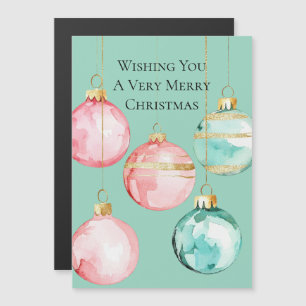 Moda Mint Oro rosa Ornamentos de Navidad