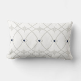 Moda moderna almohada de ikat azul y blanco decora