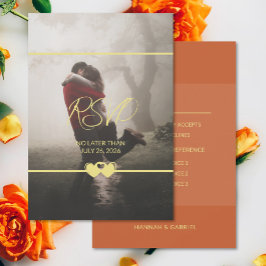 Moda moderna Añadir tarjeta de respuesta RSVP de m