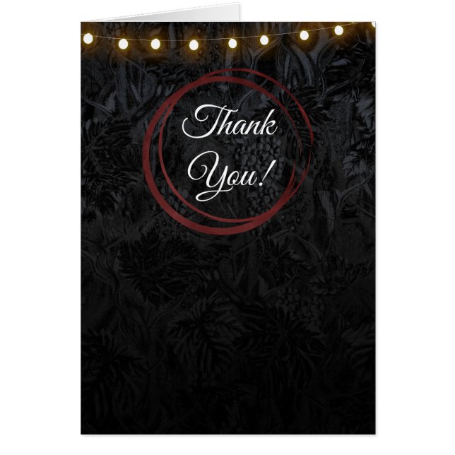 Moda moderna Anillos de Vino Rojo Negro Clásico Gr (Frente)