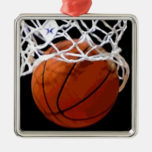 Moda moderna Baloncesto Ornamentos navideños (Frente)