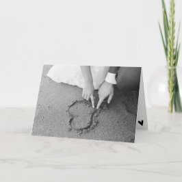 Moda moderna BW estilo de vida Boda Ducha Tarjeta 