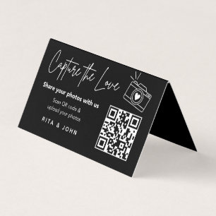 Moda moderna Captura la tarjeta plegada código QR