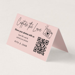 Moda moderna Captura la tarjeta plegada código QR