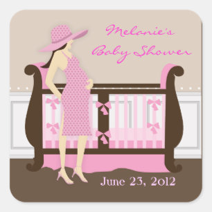 Moda moderna de Pegatinas de Baby Shower