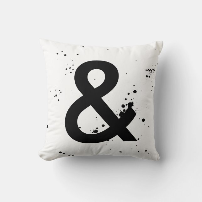 moda moderna en blanco y negro con almohada ampers (Anverso)