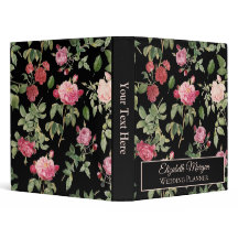 Moda moderna floral rosa rosa oscuro negro rosa