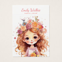 Moda moderna Tarjeta de visualización simple de jo