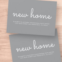 Moda moderna y nueva tarjeta de Invitación casera