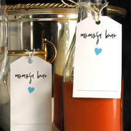 Moda Momosa Botella Cuello Etiqueta Corazón Azul