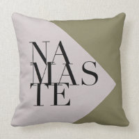 Moda Namaste Yoga inspirado en almohada cuadrada