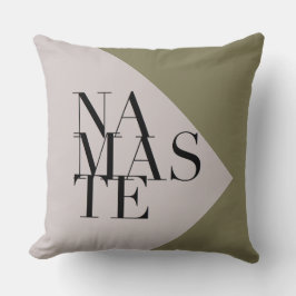 Moda Namaste Yoga inspirado en almohada cuadrada