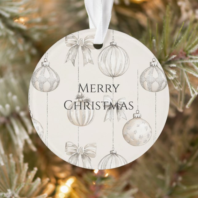 Moda Navidades Rústicos Crema Ornamentos (Árbol)