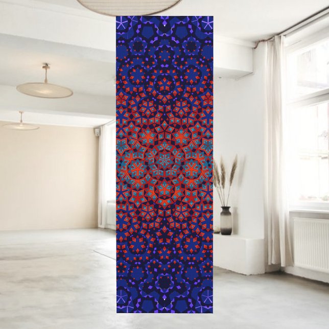 Moda Negrita Azul Y Rojo Yoga Mat (Subido por el creador)