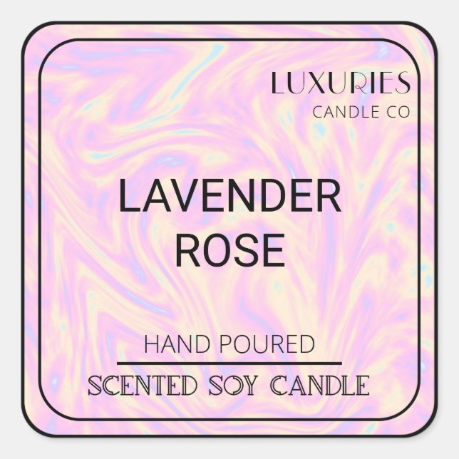 Moda Negrita Etiqueta moderna de vaina de soja hol (Anverso)