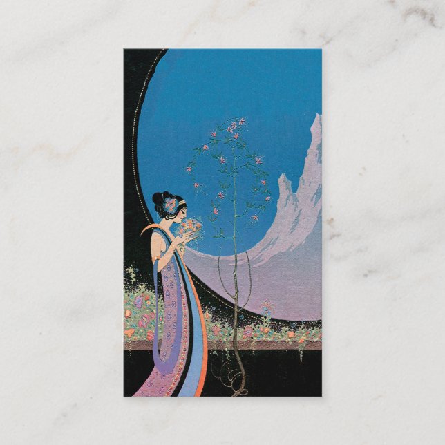 Moda Nouveau ~ Tarjetas de visita (Anverso)