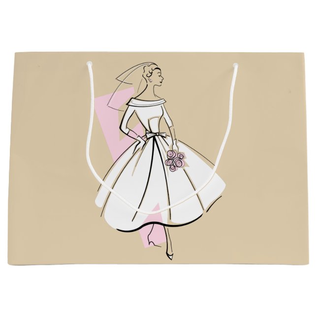 Moda Novia Bolsa de regalo Neutral grande (Anverso)