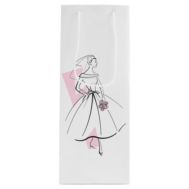 Moda Novia Bolsa de regalo rosa (Anverso)