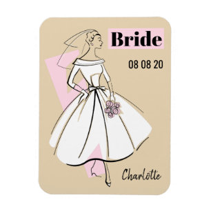 Moda Novia Neutral Brida imán flexible