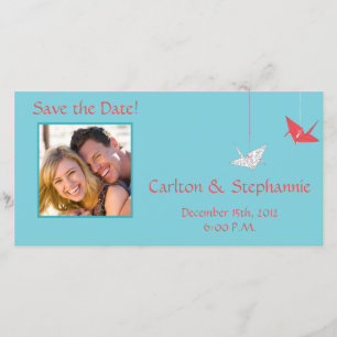 Moda Origami Birds Foto Boda Invitación