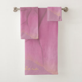 Moda Oro Fuchsia Abstract Floral Patern