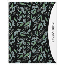 Moda Página Divisor de Receta de Eucalipto Negro