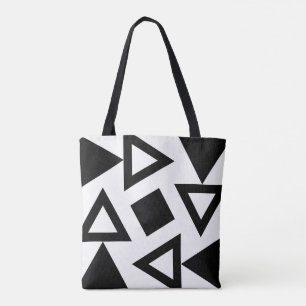 Moda Patrón de triángulo geométrico con bolsa