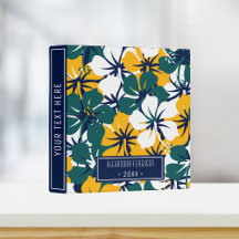 Moda Patrón floral verde tropical, amarillo y blan