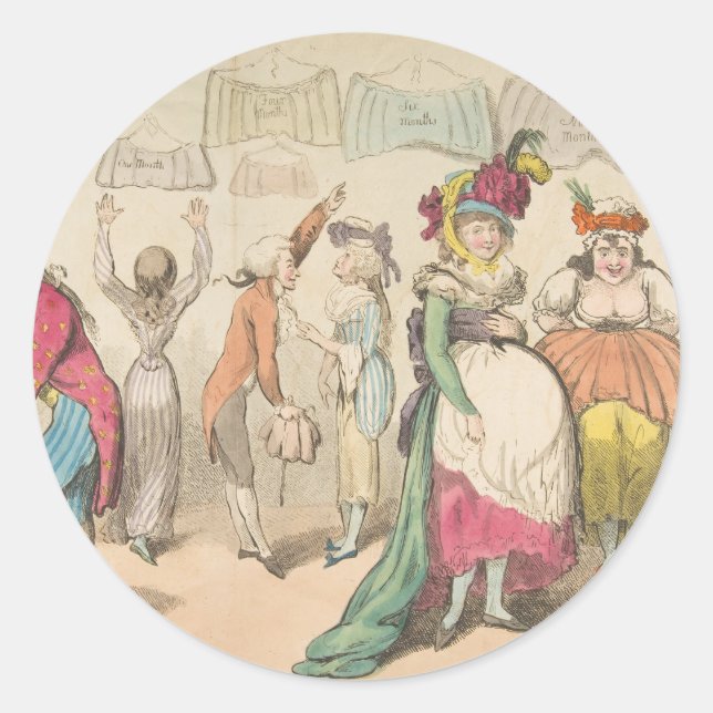 Moda - Pegatinas redondos para el arte de la moda (Anverso)