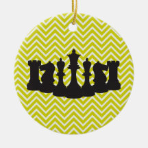 Moda personalizada Chevron Chess Ornamento de Navi