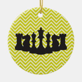 Moda personalizada Chevron Chess Ornamento de Navi