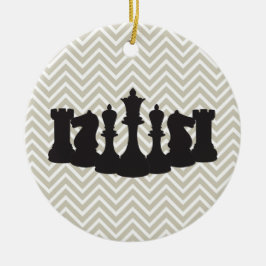 Moda personalizada Chevron Chess Ornamento de Navi