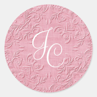 Moda Personalizado rosa Monograma Sello para sobre