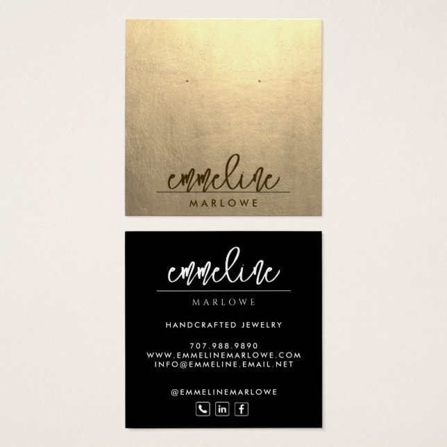 Moda Platinum Minimalista Joyería de Conducción Ne (Anverso y reverso)