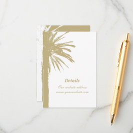 Moda playa boda pequeñas tarjetas verticales