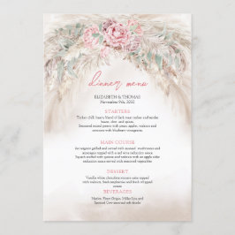 Moda polvorienta rosa rosas salvia verde menú pamp