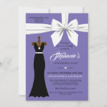 Moda Purple Elegant Invitación de cumpleaños Tiffa<br><div class="desc">Esta invitación a la fiesta de cumpleaños de la temática morada de Tiffany es perfecta para la mujer, chica o adolescente de tono oscuro que lo tiene todo. Utilice los productos de esta colección para la fiesta de cumpleaños, evento promocional, dulce dieciséis, aniversario, ducha de novia, desayuno en un elegante...</div>