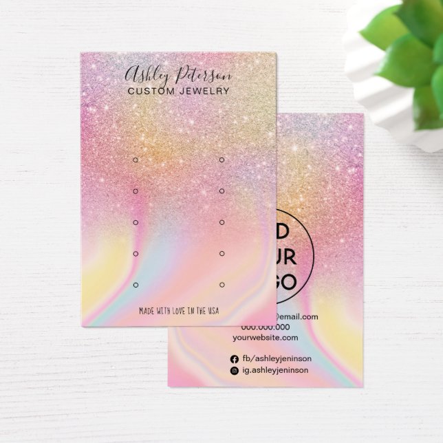 Moda purpurina arco iris pantalla de arete múltipl (Escritorio)