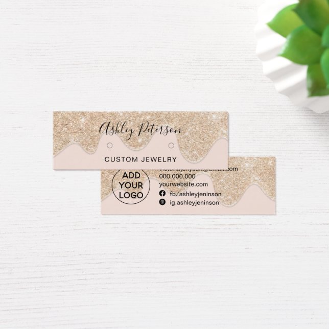 Moda  purpurina dorado estuches pendientes pantall (Escritorio)