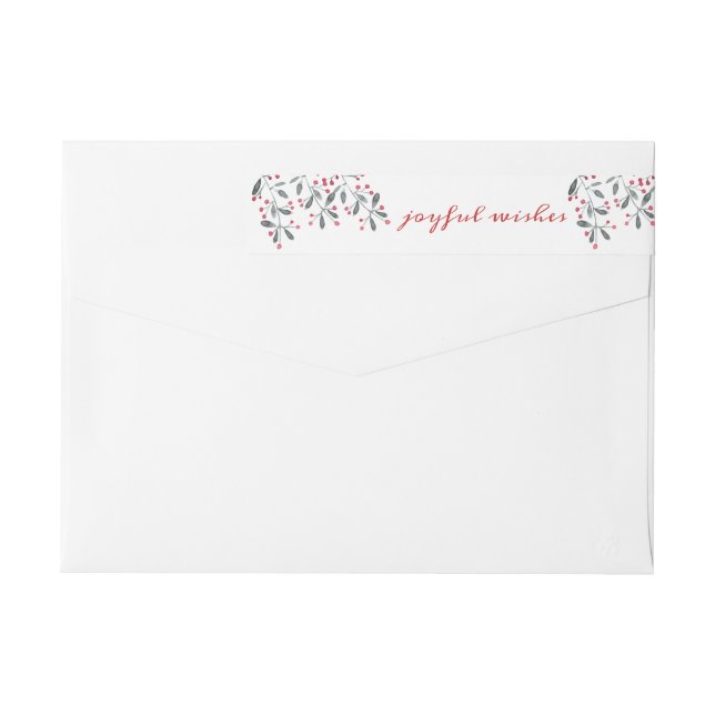 Moda Red & Green Holly Deseos Juiciosos Navidades (Reverso)